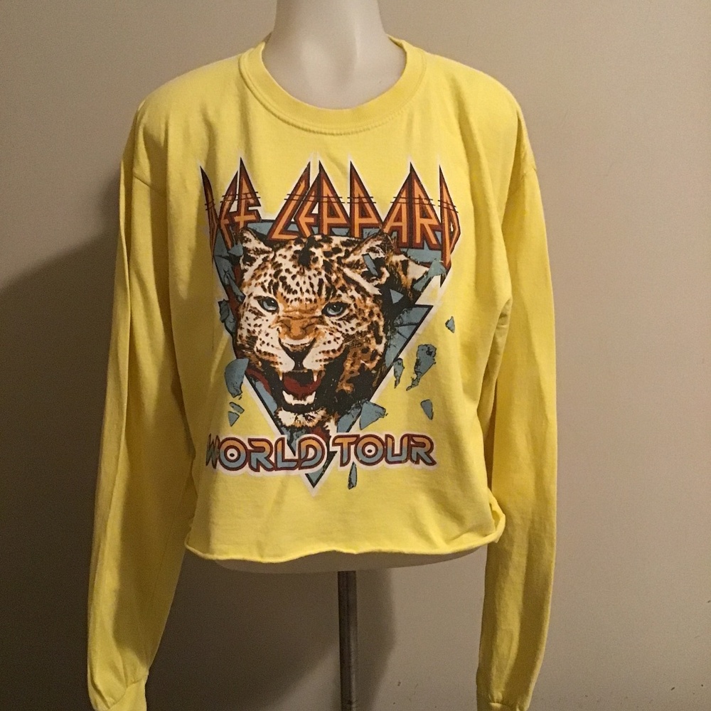 Def Leppard Yellow World Tour Long Sleeve Tee